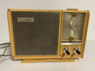 Vintage Sears Silvertone Instant Sound Am Alarm Clock Radio Parts