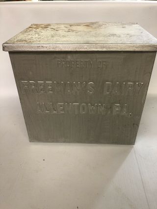 Vintage Milk Bottle Porch Box Freeman 