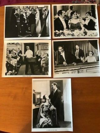 5 Vintage B/w Photographs Of Groucho Marx In A Night At The Opera 8x10