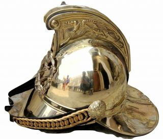 German Prussian Leather Pickelhaube Helmet Wwi Imperial Officer 