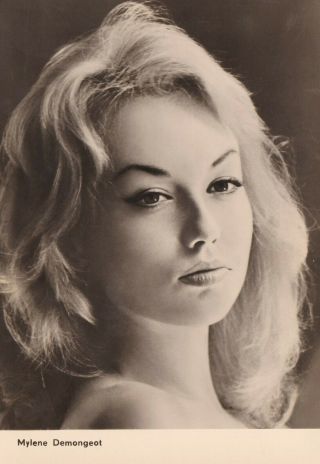 Mylene Demongeot - Hollywood Movie Star Glamour 1950s Fan Postcard
