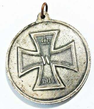 Rare 1916 Wwi German Iron Cross Competition Medal By Lauer Hoernberg