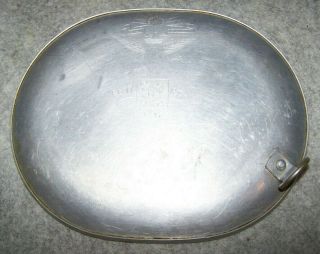 Ww1 Mess Kit Top,  Engraved 4th Infantry Division,  U.  S.  Issue