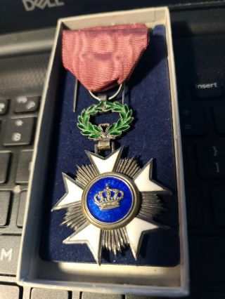 Belgium Order Of The Crown Chevalier Grade Medal
