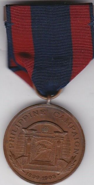 Us Marine Corps Wwi Era Philippine Campaign Medal Spanish War 1899 - 1903 Service