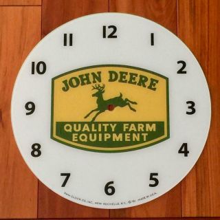14 - 3/8 " John Deere Round Replacement Clock Face For Pam Clock