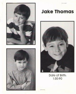 Jake Thomas Young Actor 8x10 Agency Photo With Attached Resume
