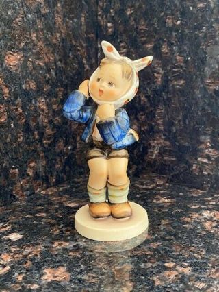 Authentic,  1964 - 1972,  Vintage M.  I.  Hummell Figurine 217 " Boy With Toothache ".