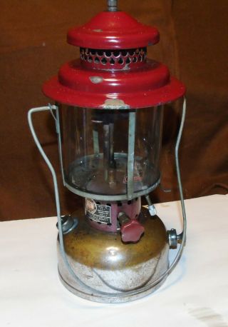 Agm Lantern American Gas Machine Model 2572 Maroon Vintage Little Rough