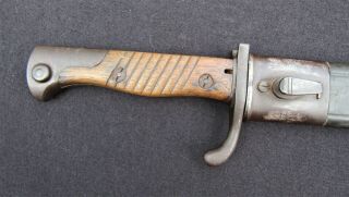 WWI IMPERIAL GERMAN M1898/05 Butcher Blade Bayonet - ERFURT 1914 3