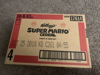 Kellog ' s MARIO ODYSSEY CEREAL Limited Edition Nintendo Amiibo Case of 10 2