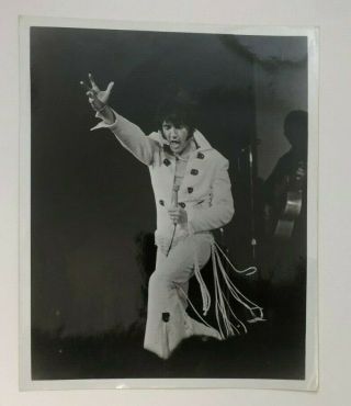 Elvis Presley 8x10 Vintage On Stage Photo