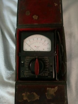 Triplett 630 Analog Type 3 Volt - Ohm - Millammeter Vintage With Case & Directions