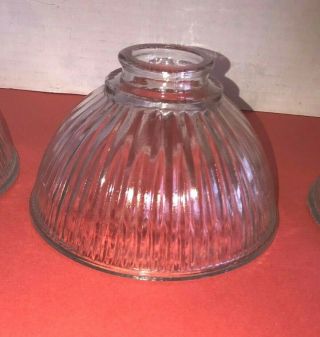 Vintage Holophane Glass Pendant Light Shade