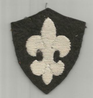 French Made Ww 1 Us Army District Of Paris 2 - 3/4 " X 3 - 1/4 " Patch Inv Q272