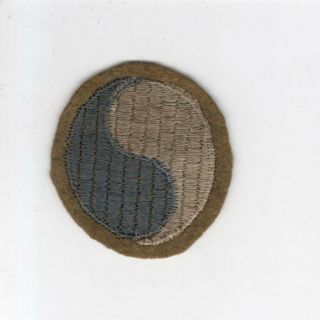Aef French Made Ww 1 Us Army 29th Division 2 - 3/8 " Patch Inv Q383
