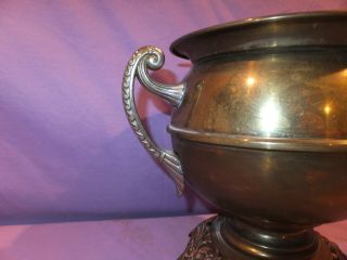 1890 ' s B&H Bradley and hubbard Trophy Handle Banquet oil lamp 2