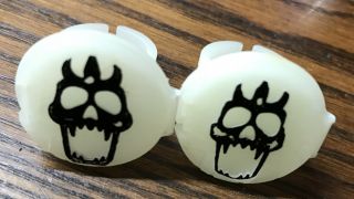Vintage Masters Of The Universe Trap Jaw / Tri - Klops Glow In The Dark Ring Pair