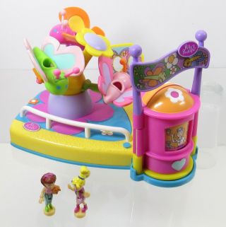 2002 Vintage Polly Pocket Amusement Park Butterfly Ride Complete