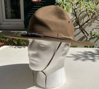 Quartermaster Stetson Officer Campaign Hat,  Us Army,  Wwi,  Ww1