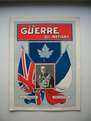 Canada Wwi Book « La Guerre Des Nations» R22r Vandoos Special Number