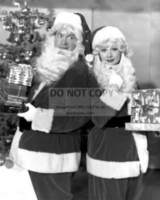 Bob Hope And Lucille Ball - 8x10 Christmas Publicity Photo (dd419)