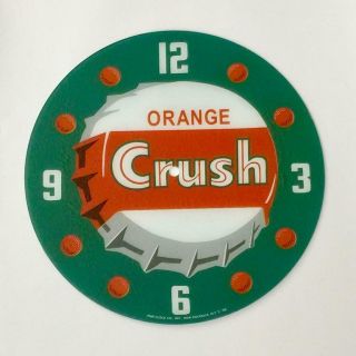 Orange Crush Round Glass Replacement Face For Pam Clocks Not Decal