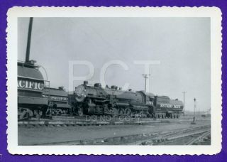 E02 Sp Southern Pacific Railroad Train Engine 3764 Vintage Snapshot Photo