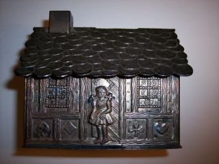 Vintage,  Hansel And Gretel Gingerbread House Bank,  Very