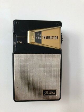 Vintage Toshiba Transistor Radio,  Model 6tp - 309a