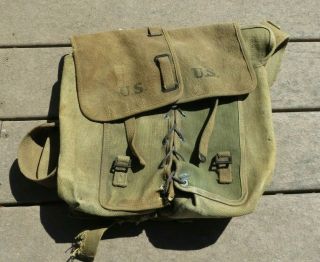 Ww1 Wwi Us Army Model 1912 Cavalry Ration Bag Experimental Back Pack Dismounted