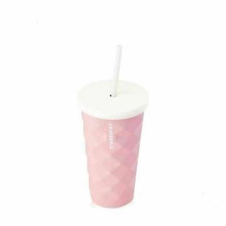 Starbucks Tumbler Summer Pink Diamond Pineapple Stainless Steel Cold Straw Cup