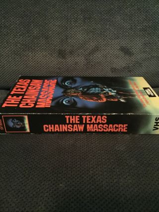 Vintage The Texas Chainsaw Massacre 1974 VHS Video Treasures Slasher Horror Cult 3