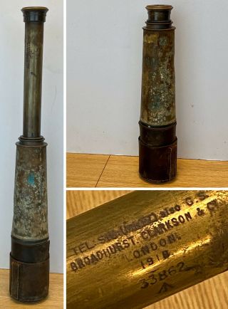 World War I Telescope Tel:sig: Mkiv Broadhurst Clarkson & Co London 1918 33862