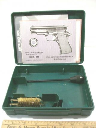Vintage Star Firearms / Interarms 9mm Semi - Automatic Pistol Box / Manuals - Green