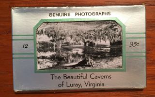 Vintage Photos Of Caverns Of Luray,  Va,  12 Black & White Photo Package