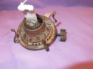 1892 Detailed Bridgeport Brass Boss Upton 1 Oil Lamp Burner