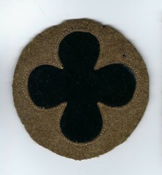 88th Division Patch Ssi U.  S.  Army Ww1 Wool On Velvet 3 " D No Glow