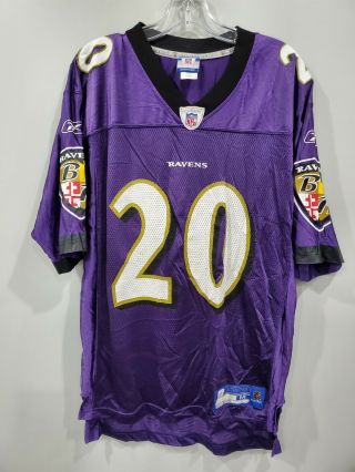 Vintage Reebok Nfl Baltimore Ravens Ed Reed 20 Football Jersey Mens M Purple