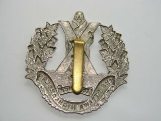Canada Pre WW2 Cap Badge The Ottawa Highlanders 1922 - 1933 w/slider 3