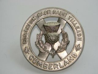 Canada Pre Ww2 Cap Badge The Cumberland Highlanders 1927 - 1936
