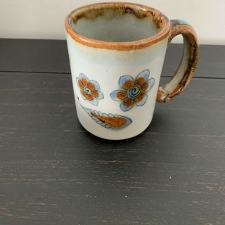 El Palomar Large Coffee Mug Cup Ken Edwards Tonala Bird Butterfly Flower Blue