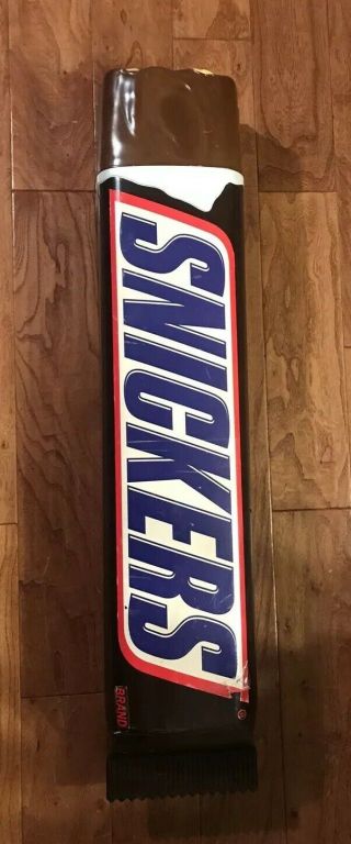 Huge Giant Snickers Prop Candy Bar Lightweight Plastic Store Display 32” Long