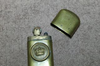 WW1 German Soldier ' s Trench Art Lighter w/Crown,  