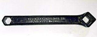 Vintage Cast Iron Allis Chalmers Mfg.  Co.  Wrench 300755 Tractor Farm Old