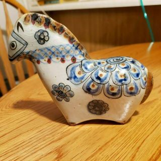 Signed By Ken Edwards Tonala Pottery Ceramic Horse El Palomar Mexico