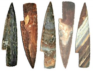 6 " To 7 " Flint/stone Knife Blade Arrowhead Spearhead Chert Bow Hunting Texas