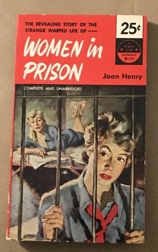 Women In Prison Joan Henry Perma Star 239 Vintage Paperback Lesbian 1953