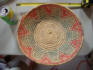 Vintage Native American Navajo Indian Basket 12 " X 3 - 1/4 " Not Positive