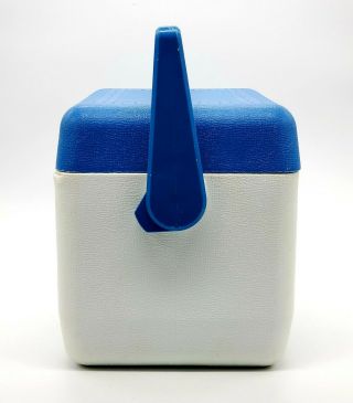 Vintage Rubbermaid Gott Lunch Box Personal Cooler Ice Chest Blue White 1806 6 QT 3